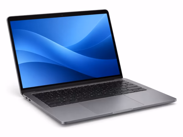 Refurbished space gray MacBook available for local purchase at Indy Laptops in Indianapolis